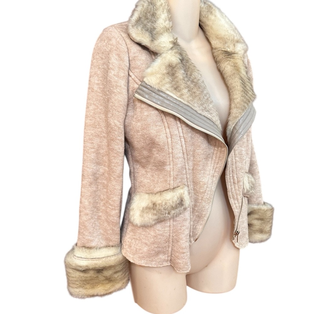 Holly‎ Bracken Faux Fur Trim Jacket